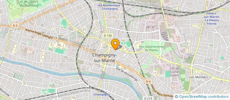 localisation de l'entreprise SCI PAULINE  CHAMPIGNY-SUR-MARNE