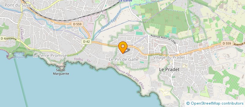 localisation de l'entreprise SCI PAULINE  LE PRADET