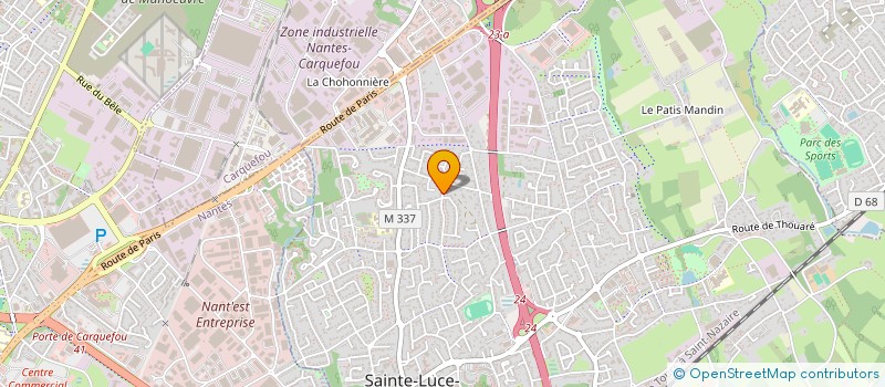 localisation de l'entreprise SCI PAULINE  SAINTE-LUCE-SUR-LOIRE