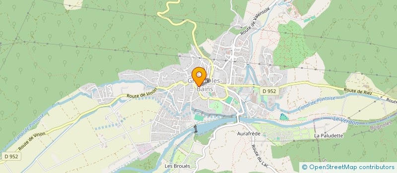 localisation de l'entreprise SCI PAULINE  GREOUX-LES-BAINS