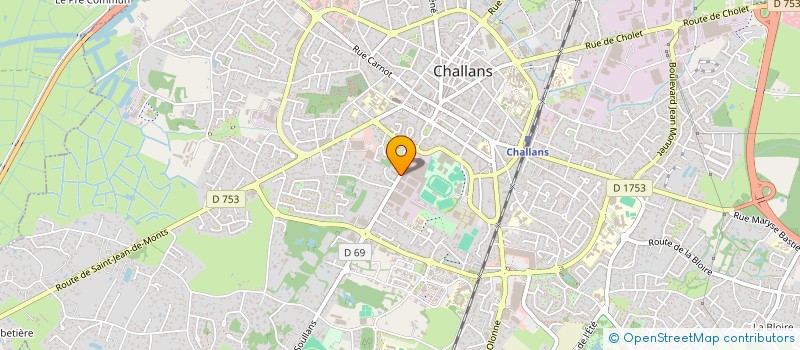 localisation de l'entreprise SCI PAULINE DE LEZARDIERE à CHALLANS