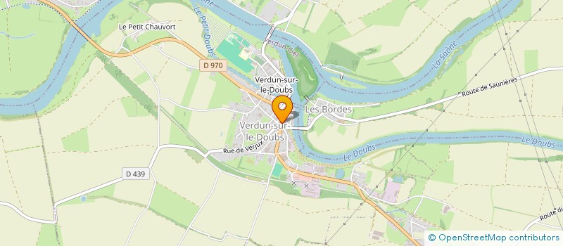 localisation de l'entreprise SCI PAULINE ET DAVID à VERDUN-SUR-LE-DOUBS