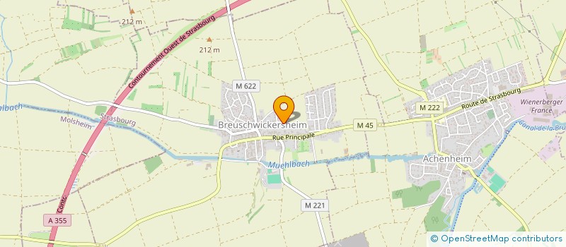 localisation de l'entreprise SCI PAULIRENT  BREUSCHWICKERSHEIM