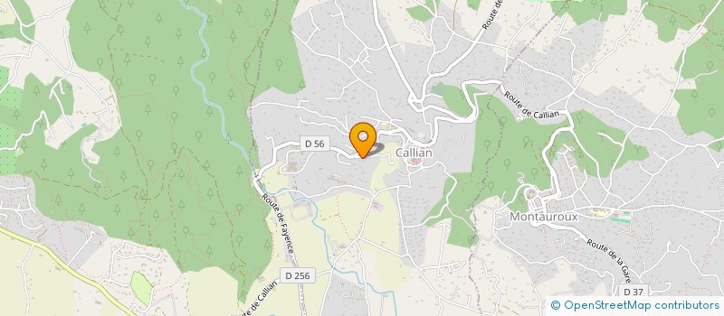 localisation de l'entreprise SCI PAULIVA  CALLIAN