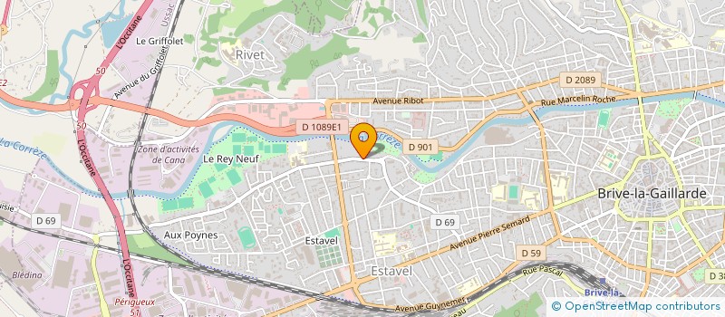 localisation de l'entreprise SCI PAULLENE  BRIVE-LA-GAILLARDE