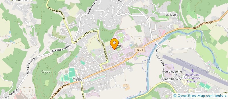 localisation de l'entreprise SCI PAULO  TRELISSAC