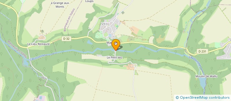 localisation de l'entreprise SCI PAULOT  VEZ