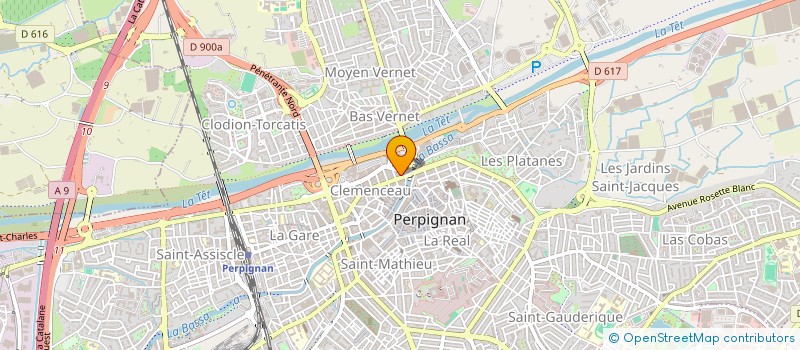 localisation de l'entreprise SCI PAULOU CERDAGNE  PERPIGNAN