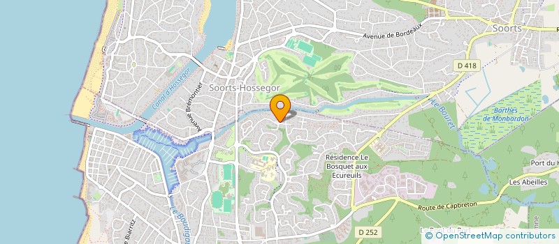 localisation de l'entreprise SCI PAULSYLU à CAPBRETON