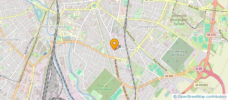 localisation de l'entreprise SCI PAULUS à DIJON