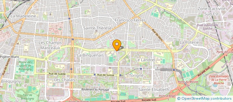localisation de l'entreprise SCI PAULUX  RENNES