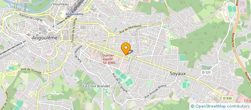 localisation de l'entreprise SCI PAUMAX à ANGOULEME