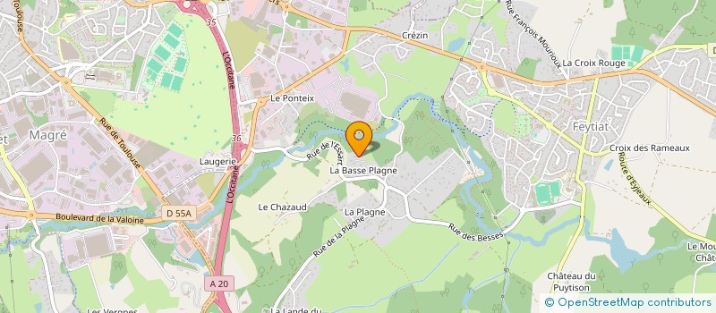 localisation de l'entreprise SCI PAUPIETTES à FEYTIAT
