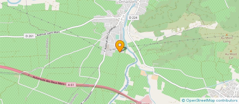 localisation de l'entreprise SCI PAUQUET ET FILS  ORNAISONS