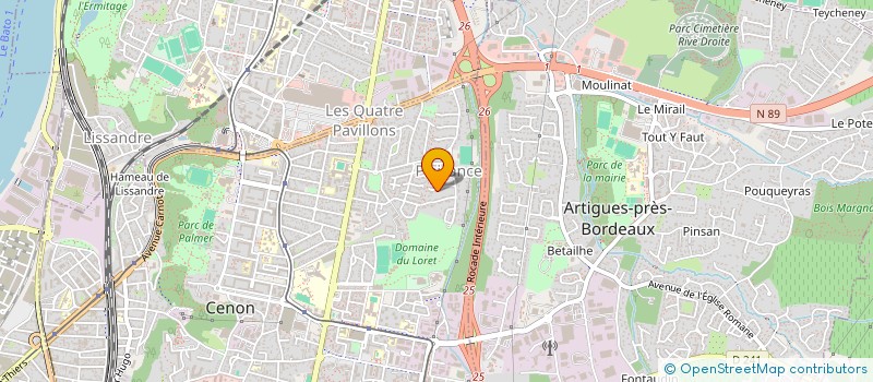 localisation de l'entreprise SCI PAUSECAT3  CENON