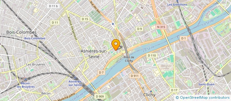 localisation de l'entreprise SCI PAUSERVAN  ASNIERES-SUR-SEINE