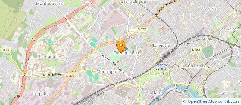 localisation de l'entreprise SCI PAUSET FRERES  BESANCON
