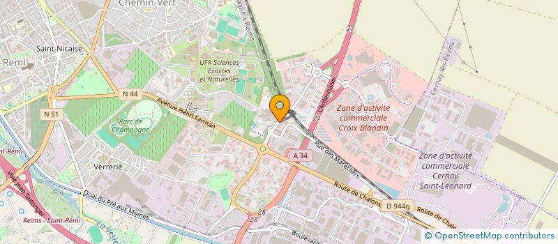 localisation de l'entreprise SCI PAUTAL  REIMS