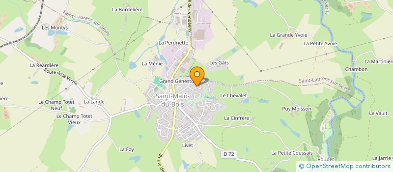 localisation de l'entreprise SCI PAUTIN  SAINT-MALO-DU-BOIS