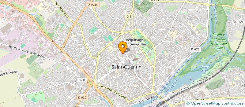 localisation de l'entreprise SCI PAUVAL à SAINT-QUENTIN