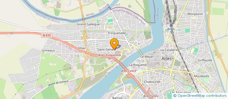 localisation de l'entreprise SCI PAUVERE à ARLES