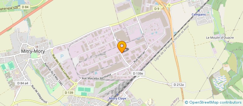 localisation de l'entreprise SCI PAVA à MITRY-MORY