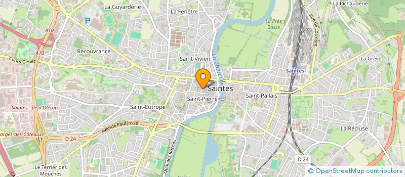 localisation de l'entreprise SCI PAVACA  SAINTES