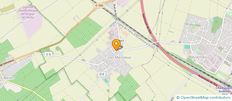 localisation de l'entreprise SCI PAVANE  LES MESNEUX