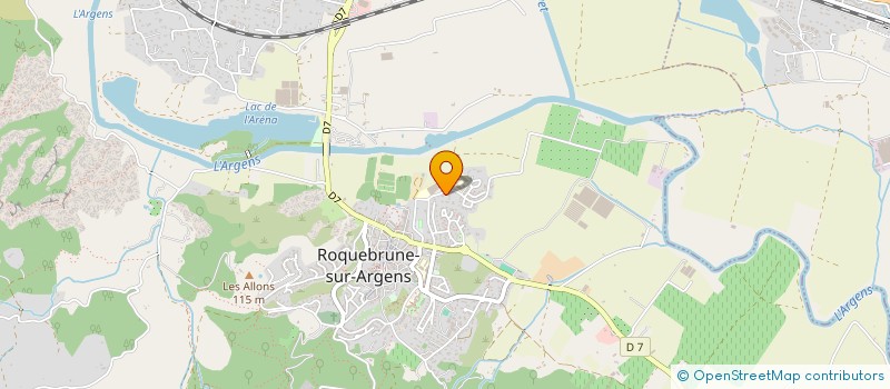 localisation de l'entreprise SCI PAVART-BACQUET  ROQUEBRUNE-SUR-ARGENS