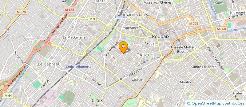 localisation de l'entreprise SCI PAVAY  ROUBAIX