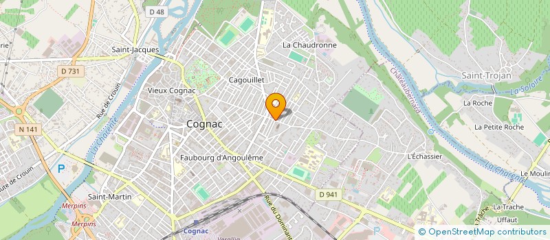localisation de l'entreprise SCI PAVC à COGNAC