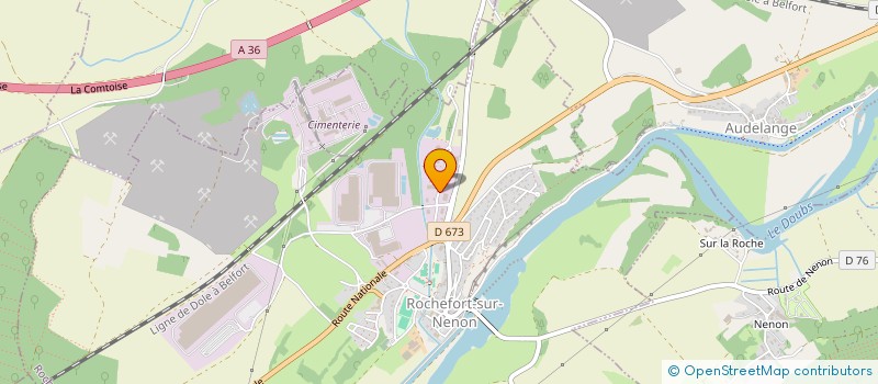 localisation de l'entreprise SCI PAVCC  ROCHEFORT-SUR-NENON