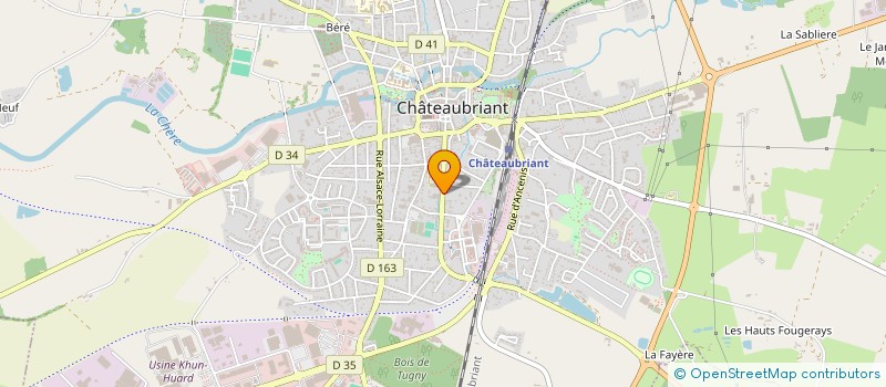 localisation de l'entreprise SCI PAVE  CHATEAUBRIANT