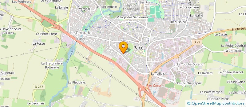 localisation de l'entreprise SCI PAVE à PACE