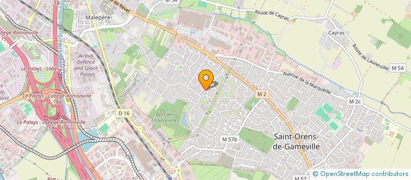 localisation de l'entreprise SCI PAVE TOULOUSAIN  SAINT-ORENS-DE-GAMEVILLE