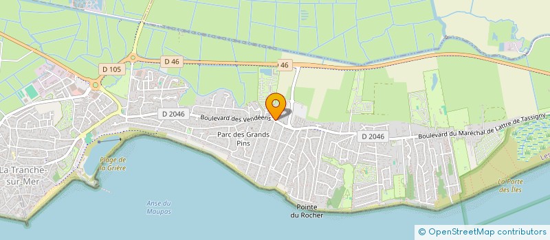localisation de l'entreprise SCI PAVEL à LA TRANCHE-SUR-MER