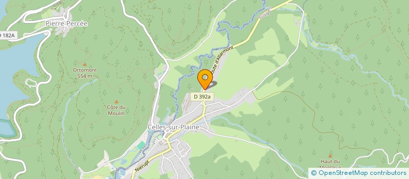 localisation de l'entreprise SCI PAVELA  CELLES-SUR-PLAINE