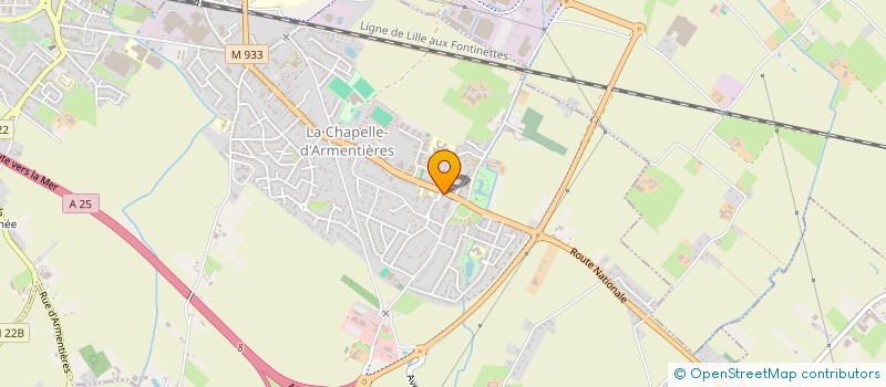 localisation de l'entreprise SCI PAVI  LA CHAPELLE-D'ARMENTIERES