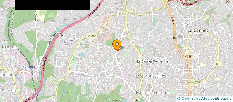 localisation de l'entreprise SCI PAVI à LE CANNET