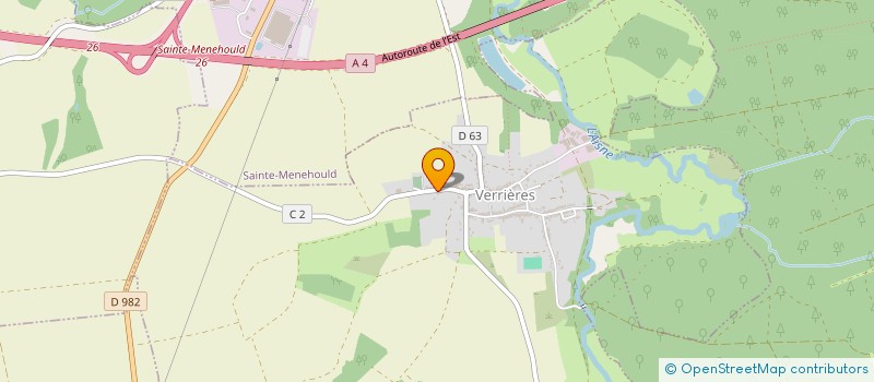 localisation de l'entreprise SCI PAVI  VERRIERES