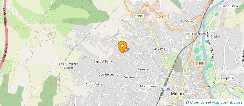 localisation de l'entreprise SCI PAVIA  MILLAU