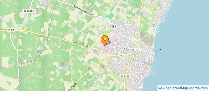 localisation de l'entreprise SCI PAVIA à MARSEILLAN