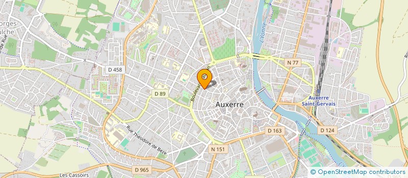 localisation de l'entreprise SCI PAVIC à AUXERRE