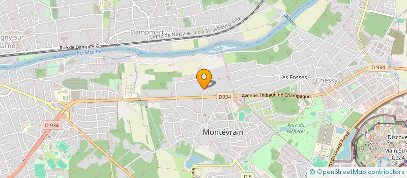 localisation de l'entreprise SCI PAVICA  MONTEVRAIN