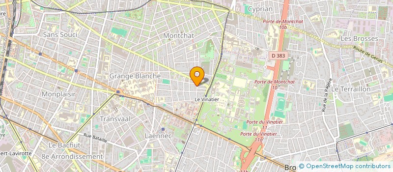 localisation de l'entreprise SCI PAVIE  LYON