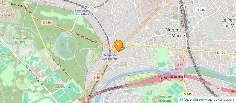 localisation de l'entreprise SCI PAVIET - FANNOLLIET  NOGENT-SUR-MARNE