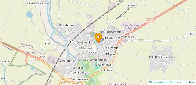 localisation de l'entreprise SCI PAVILLON BOULE D'OR  NIORT