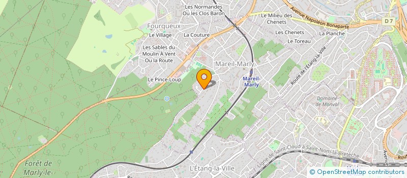 localisation de l'entreprise SCI PAVILLON FORET à MAREIL-MARLY