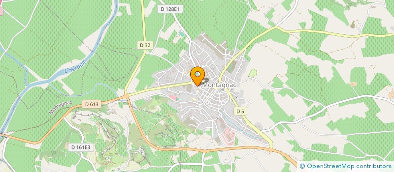 localisation de l'entreprise SCI PAVILLY  MONTAGNAC