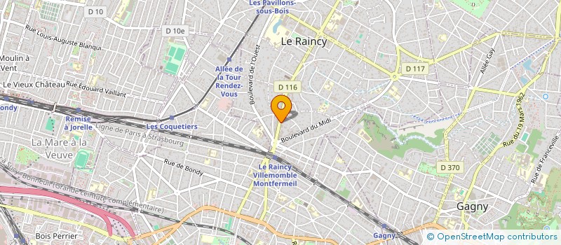 localisation de l'entreprise SCI PAVIM à LE RAINCY